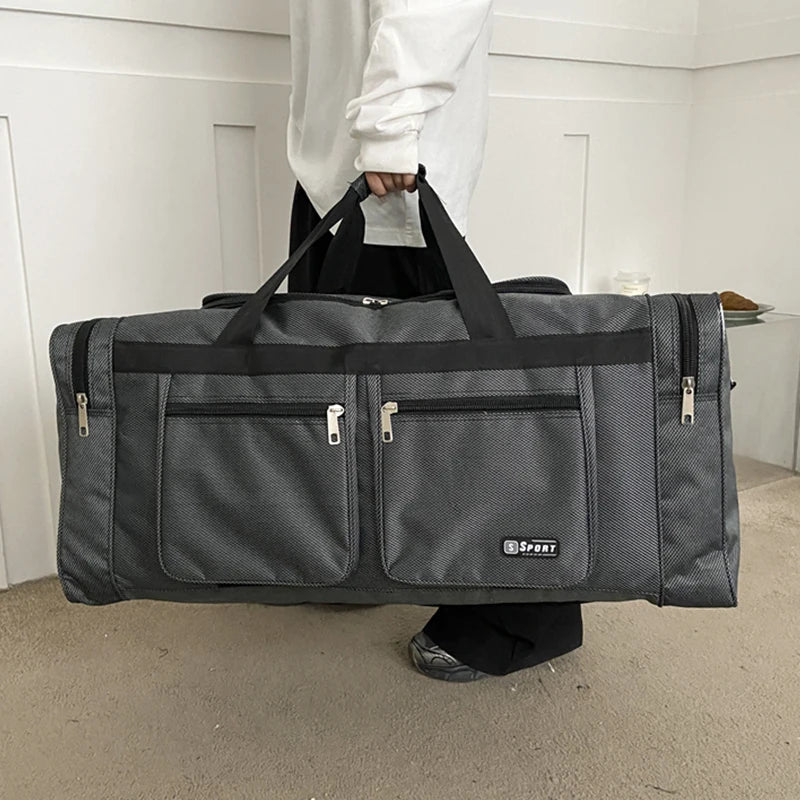 Women Men Nylon Travel Duffel Bag Carry On Luggage Bag Men Tote Large Capacity Weekender Gym Sport Holdall Overnight Bag Pouches