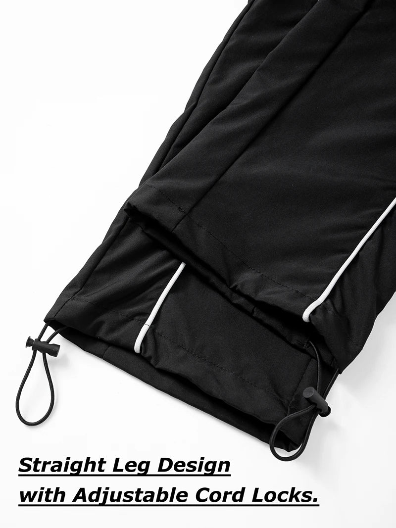 Men's Trendy 2 Piece Tracksuit Set Hooded Full Zip Windbreaker Jacket Coat Tops Quick Dry Athletic Jogger Pants Trousers