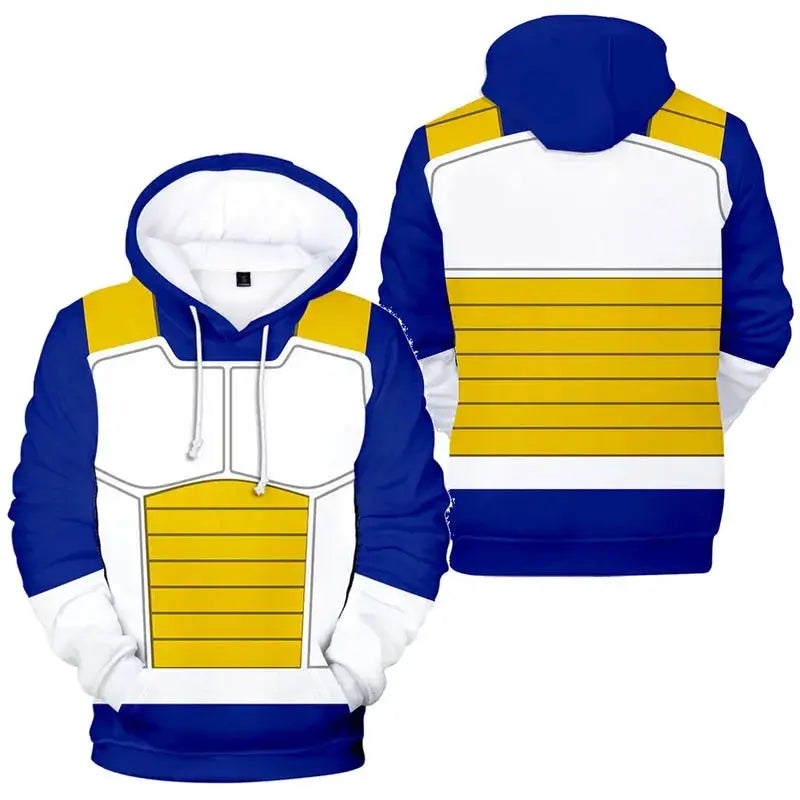 Vegeta IV Cosplay Hoodie 3D Printed Hooded Sweatshirt Men Women Casual Streetwear Pullover BAZAARHUBO