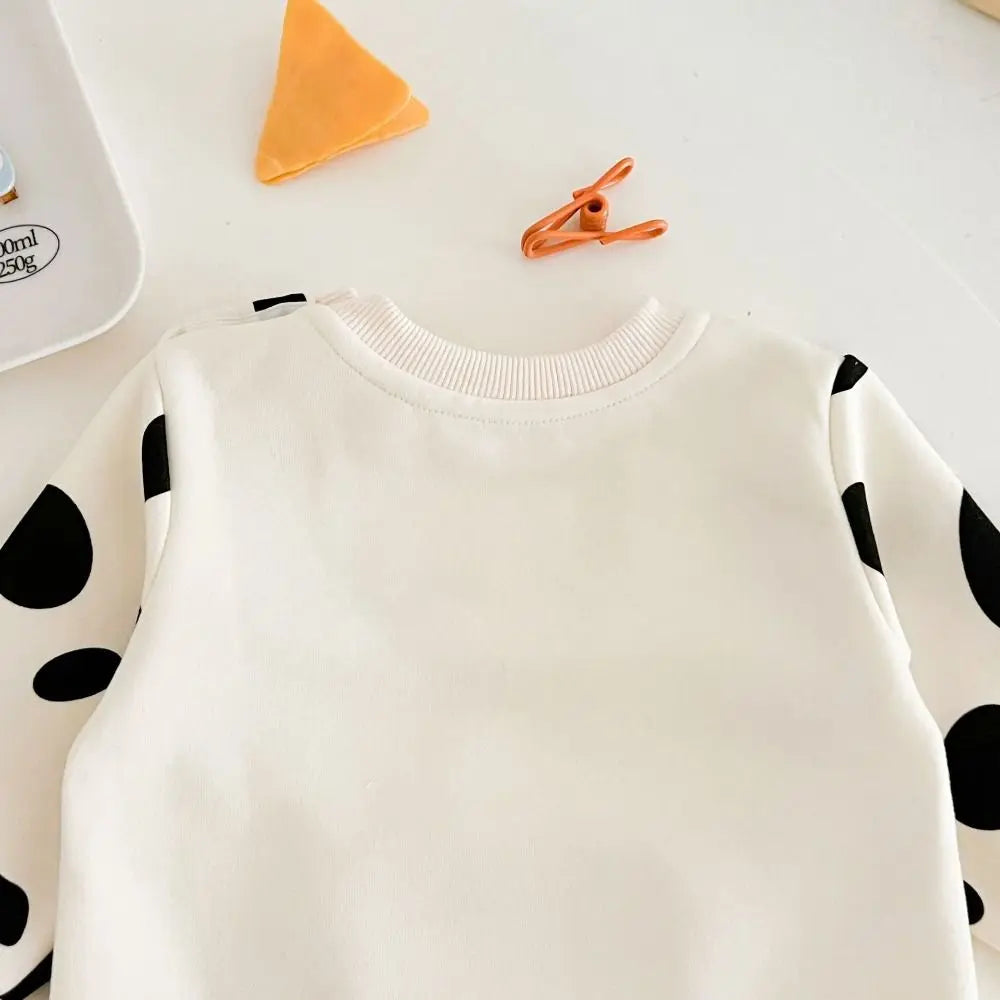 Kids Fashion Long Pants Cow Baby Romper Casual Outfit Infant False Two-pieces Jumpsuit Soft Cotton Newborn Jumpsuit Boy Girl