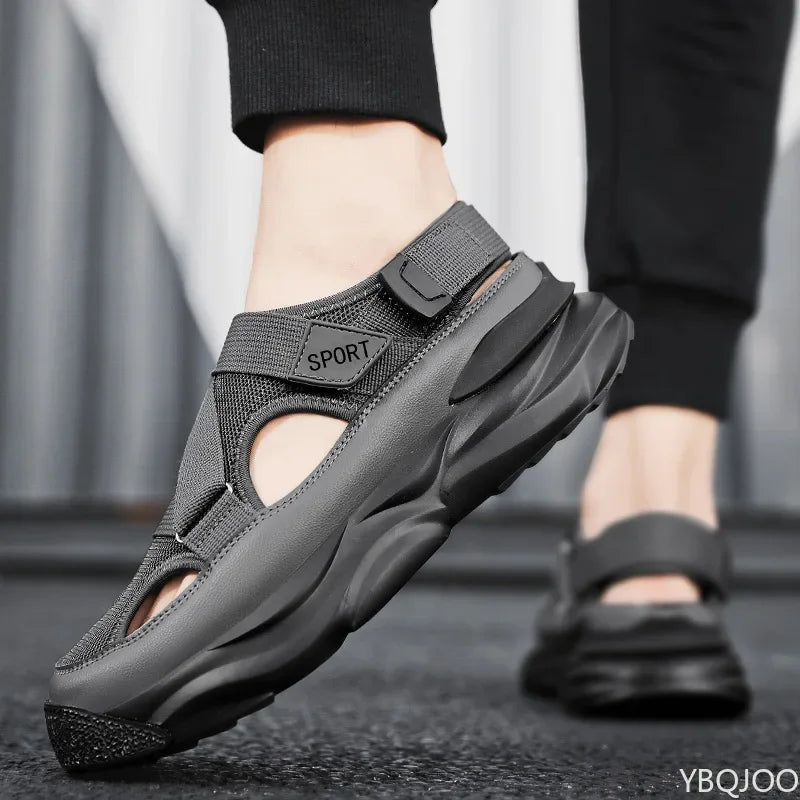 Men's summer outdoor sports anti slip wear-resistant sandals comfortable anti slip thick sole lightweight outdoor hiking shoes