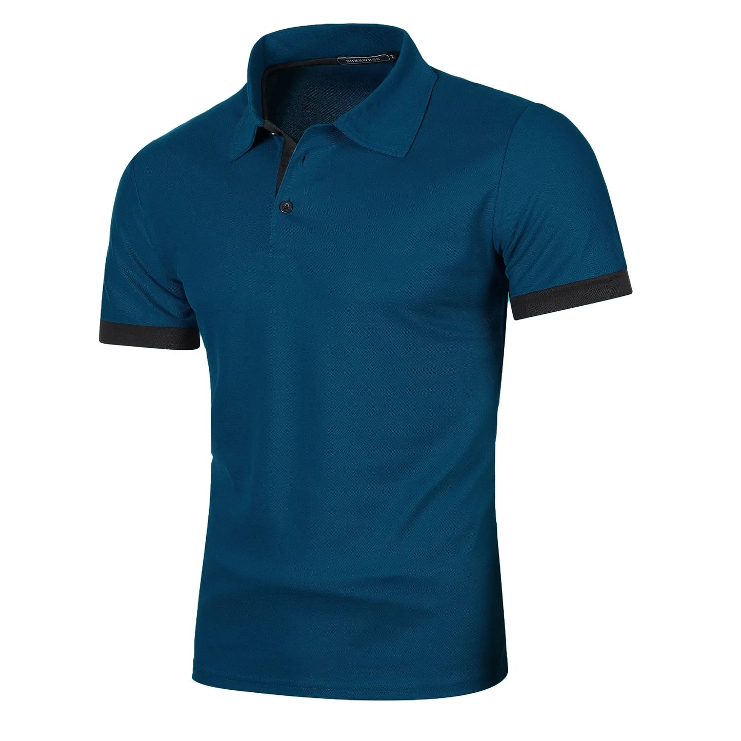 Summer Short Sleeve Polo Shirt Mens Large Stritching T Shirts Lapel Business Breathable Tee Shirt Lightweight Sweatwear