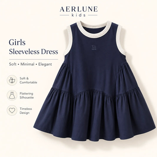Kids' Dresses Korean Children's Clothes 2025  Vest Summer Baby Fashionable College Style Ordinary Dress Outer Wear Casual Simple