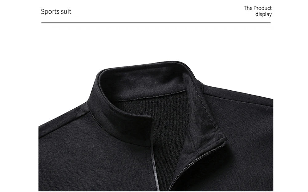 Mens Sportwear Sets Autumn Fashion Men Sporting Suit Sweatshirt +Sweatpants 2 Pieces Sets Men Tracksuit Running Jogging Clothing