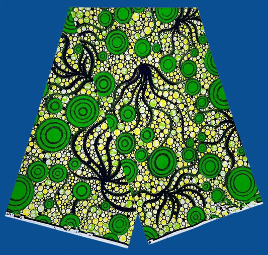2025 Fashion Veritable African Wax Pagne Wax  100% Cotton Batik Tissu Wax Loincltoh Nigerial Dress 6yards for Sewing YG5-110-1