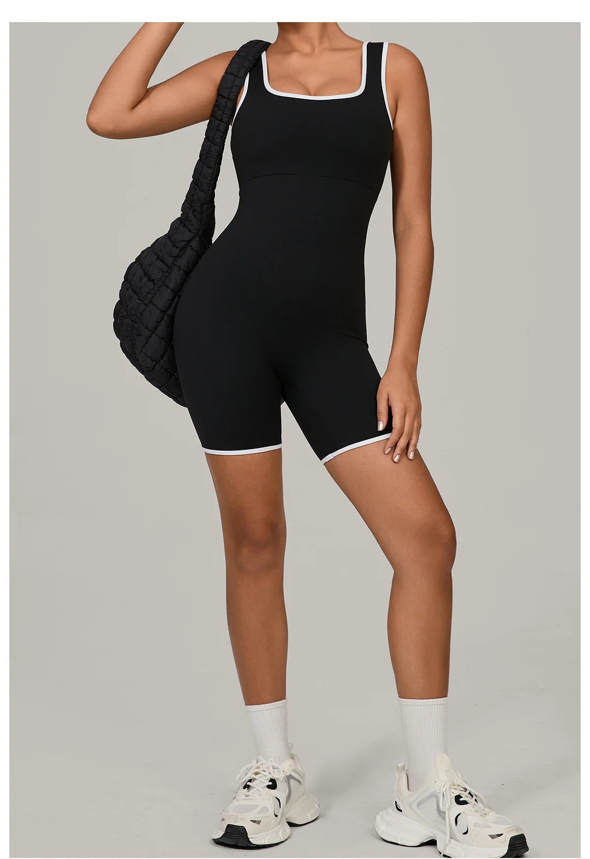 Jumpsuits Women Tracksuit One-Piece Suit Color Blocked Rompers Yoga Set Gym Push Up Workout Clothes Fitness Bodysuit Sportswear
