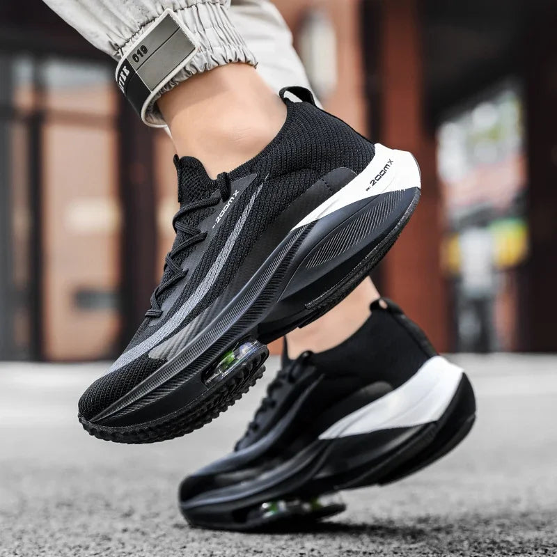Men Running Shoes Air Cushion Breathable Training Lightweight Shoes Sneakers Marathon Women Comfortable Athletic Sports Shoes