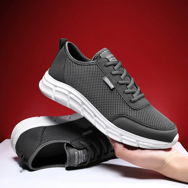 MAEDEF New Sneakers Men's Breathable Mesh Lightweight Casual Walking Man Shoes Big Size 39-48 Comfortable Black Sneakers for Men