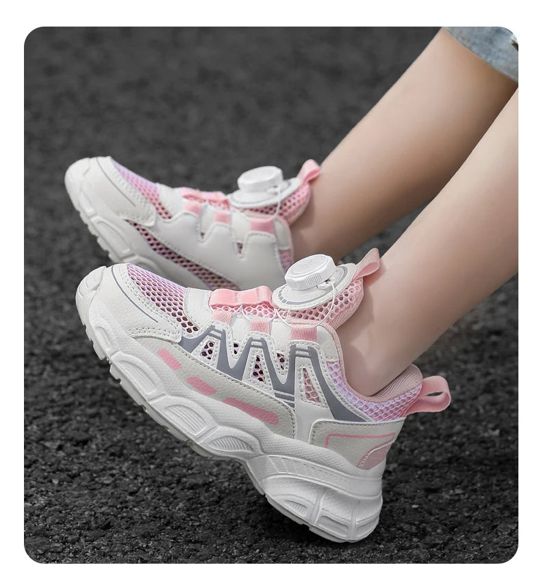Children Casual Shoes for Girls Breathable Mesh Sneakers for Kids Summer Comfortable Outdoor Walking Shoes Fashion Sports Shoes