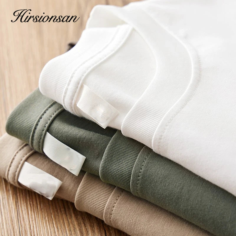 Hirsionsan 100% Cotton Pink Print T Shirt Women 2024 Summer New Basic Vintage Tee Casual Loose Chic O Neck Female Couple Tops