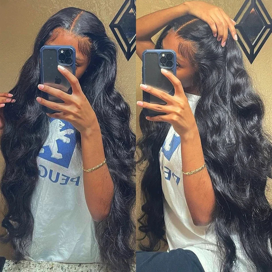 Body Wave Human Hair wigs 13x6/4 Transparent Lace Front Wigs HD Lace Frontal Wigs Body Wave 30 inches 4x4 Human Hair Lace Wigs