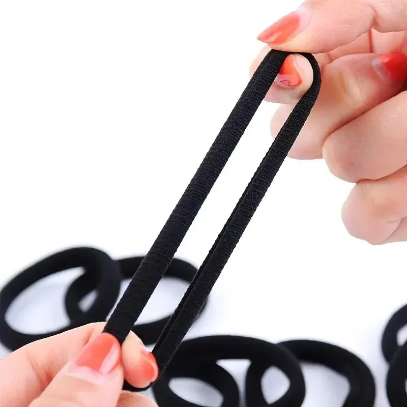 20/50/100pcs Black Hair Bands for Women Girls Hairband High Elastic Rubber Band Hair Ties Ponytail Holder Scrunchies Accessorie BAZAARHUBO