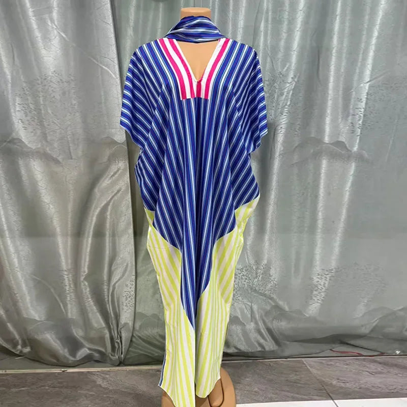 African Dresses for Women Traditional Africa Clothing Dashiki Ankara Gown Abayas Robe Muslim Kaftan Maxi Long Dress Outfits