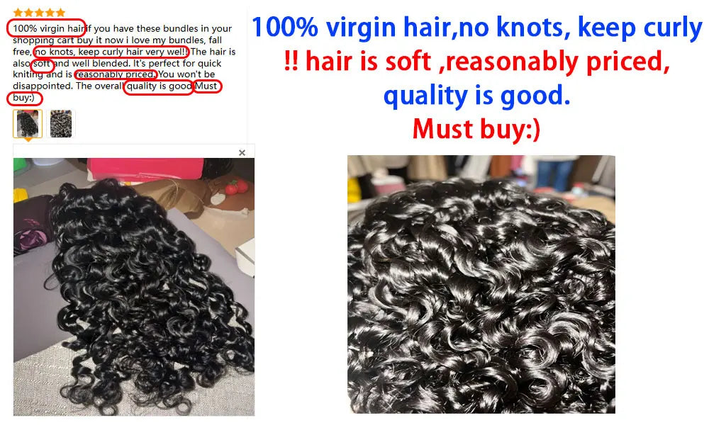 15A Burmese Curl  Vietnamese 100% Raw Virgin Human Hair Extensions #1B Natural Black for Human Hair Weave Bundles Curly Bundles