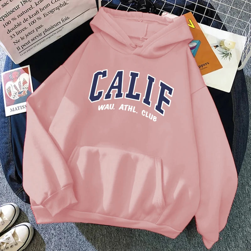 Women Hoodies Oversized Drop shoulder Fashion Loose Fleece Autumn Winter Printed Letter Pullover Aesthetic Sweatshirts 2025 New