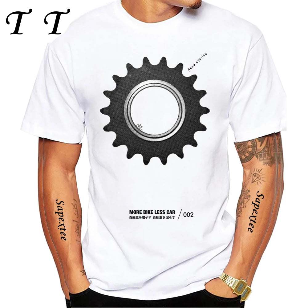 Travel On Gravel Bikepacking Print T-Shirt Summer Men Short Sleeve Funny Bicycle Sport Boy Tops Anatomy Bike Cycling Casual Tees