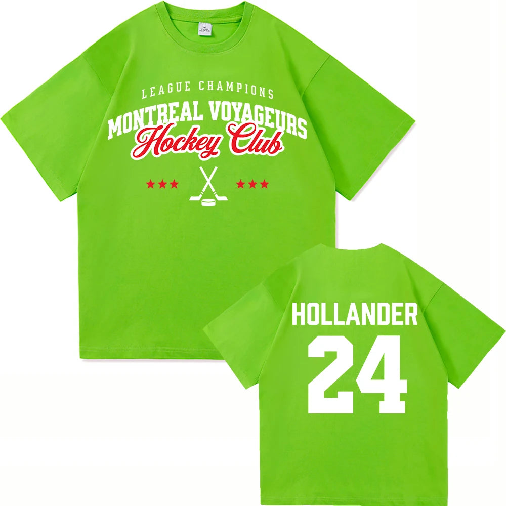 24 Hollander Montreal Voyageurs ClubT Shirt Fashion Men/Women TV Heated Rivalry Ilya Rozanov 81 T-Shirt High Quality Tees Shirts