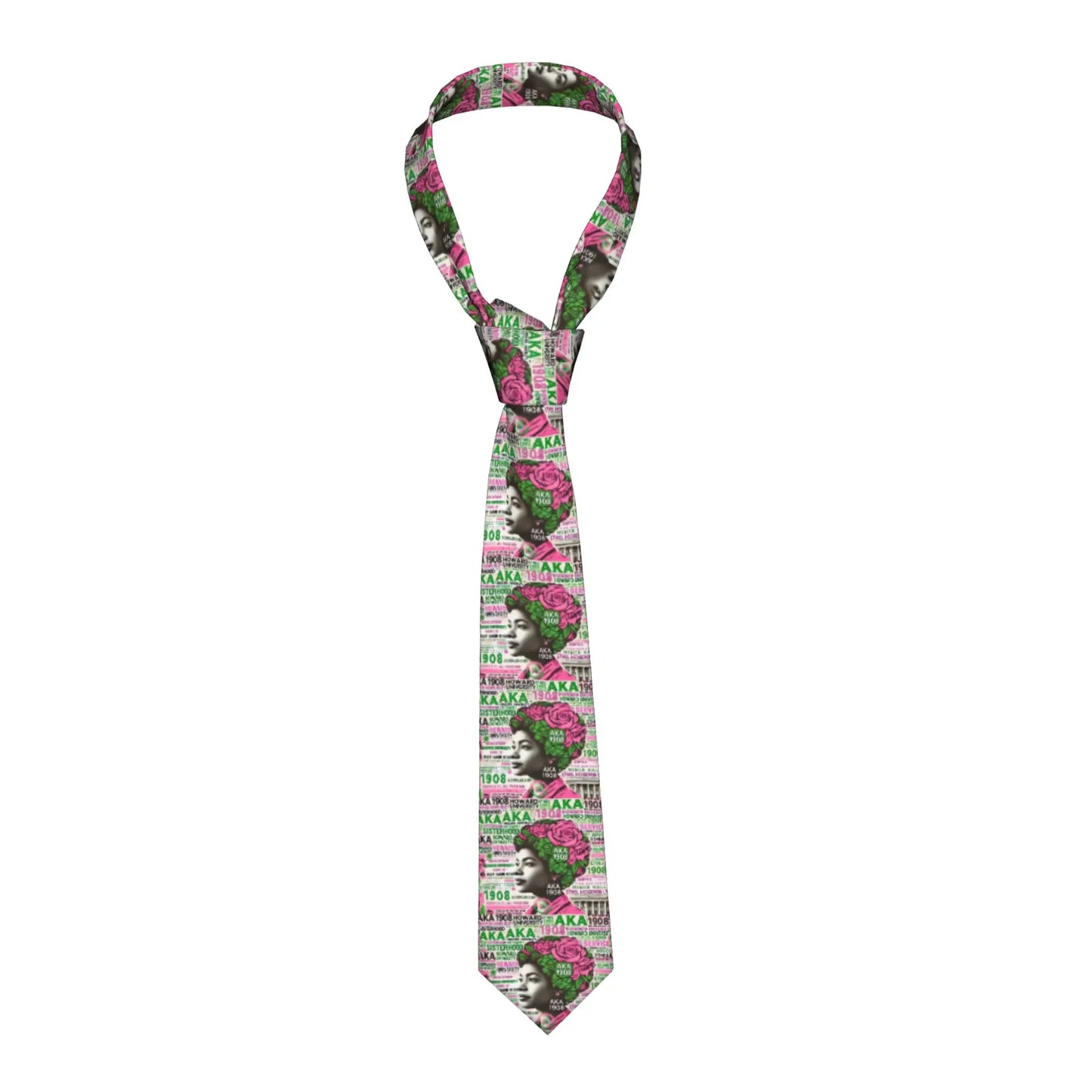 Fashion AKA The First Historically African Sorority  Neck Tie for Wedding Customized Men  Neckties