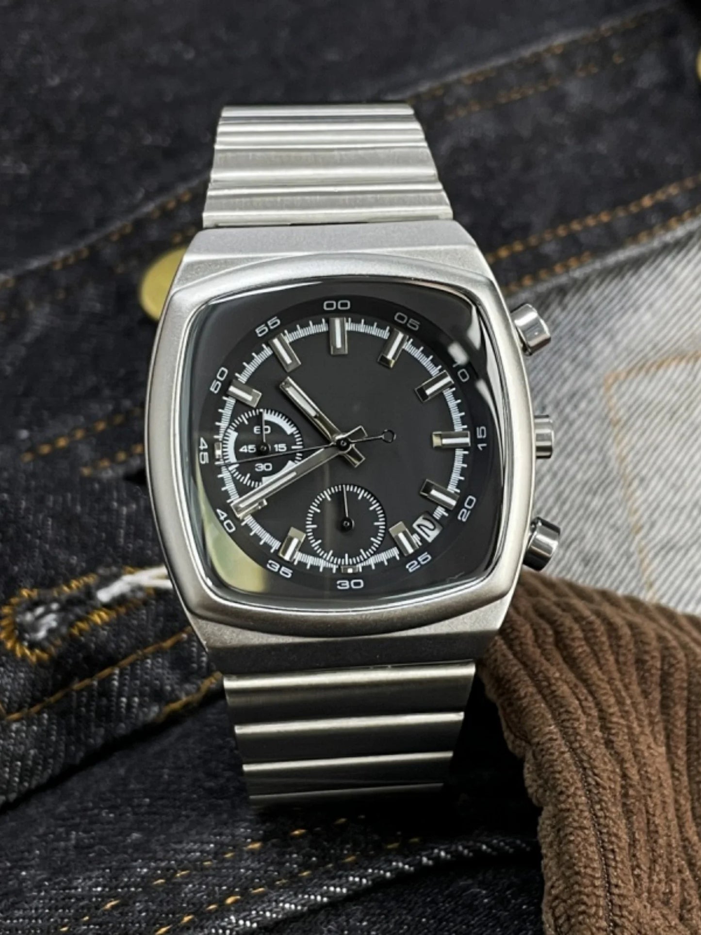 CILOA square sports watch men's high-quality gift light luxury trend fashion 2025 new stainless steel waterproof quartz watch