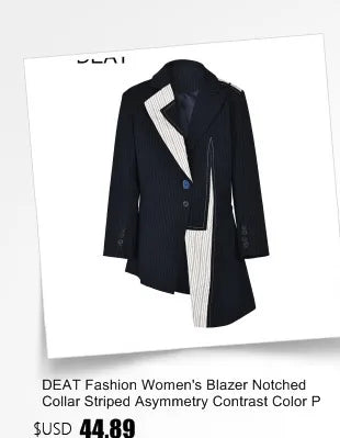 DEAT Fashion Women Blazer Notched Collar Long Sleeves Single Button 3D Love Rivet Decoration Suit Jackets Autumn 2025 New 7AB858