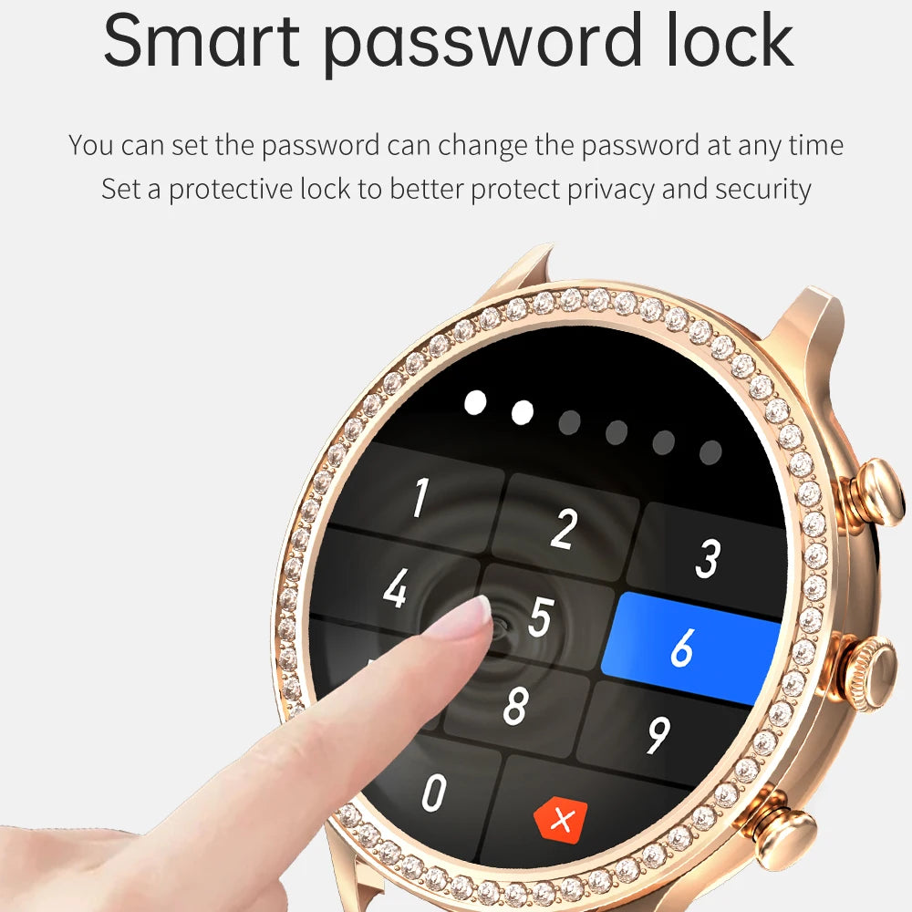 SmartWatch Women Bluetooth Call Smart Watches HD Large Screen Watches Multi-sport Mode Heart Rate Monitoring Strong Battery Life