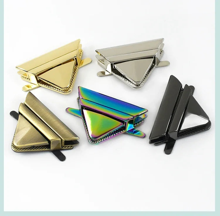 1/2/3/4Pcs 35*45mm Bag Metal Lock Buckle Twist Turn Snap Clasps Women Bags Decorative Closure Buckles DIY Hardware Accessories