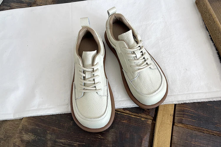 Careaymade-Genuine leather Spring single shoe soft comfortable flat shoes Cow leather low-top flats shoes,vintage women's shoes