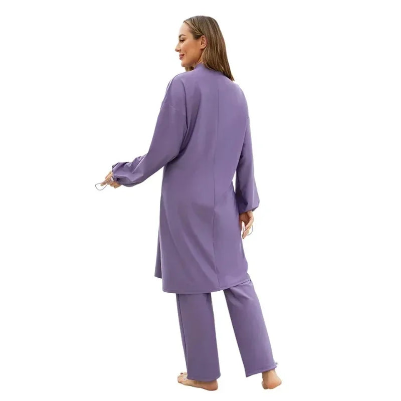 Muslim Femme Swimwear 2025 with Hijab Islamic Mujer Clothing Swimming Suit Modest Swimsuits Beach Cover Ups for Women