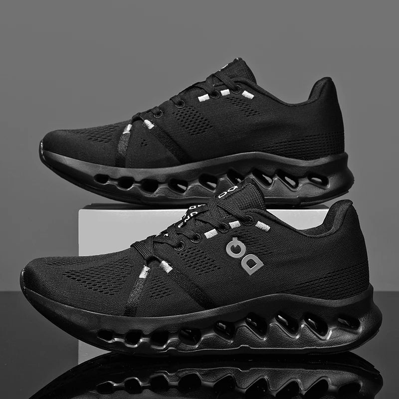 Spring new men's sports shoes breathable mesh shoes casual shoes outdoor running shoes with cushioning and lightweight design