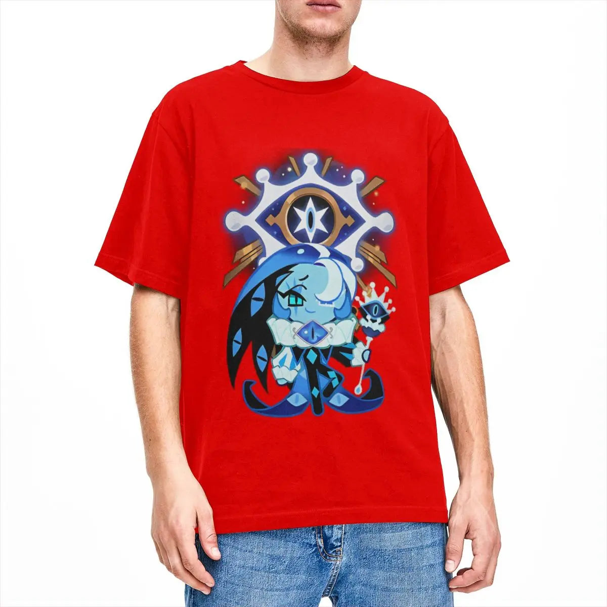Shadow Milk Cookie Run Kingdom T Shirts Men Women 100% Cotton Leisure T-Shirts O Neck Cartoon Anime Tee Shirt Clothing Printed