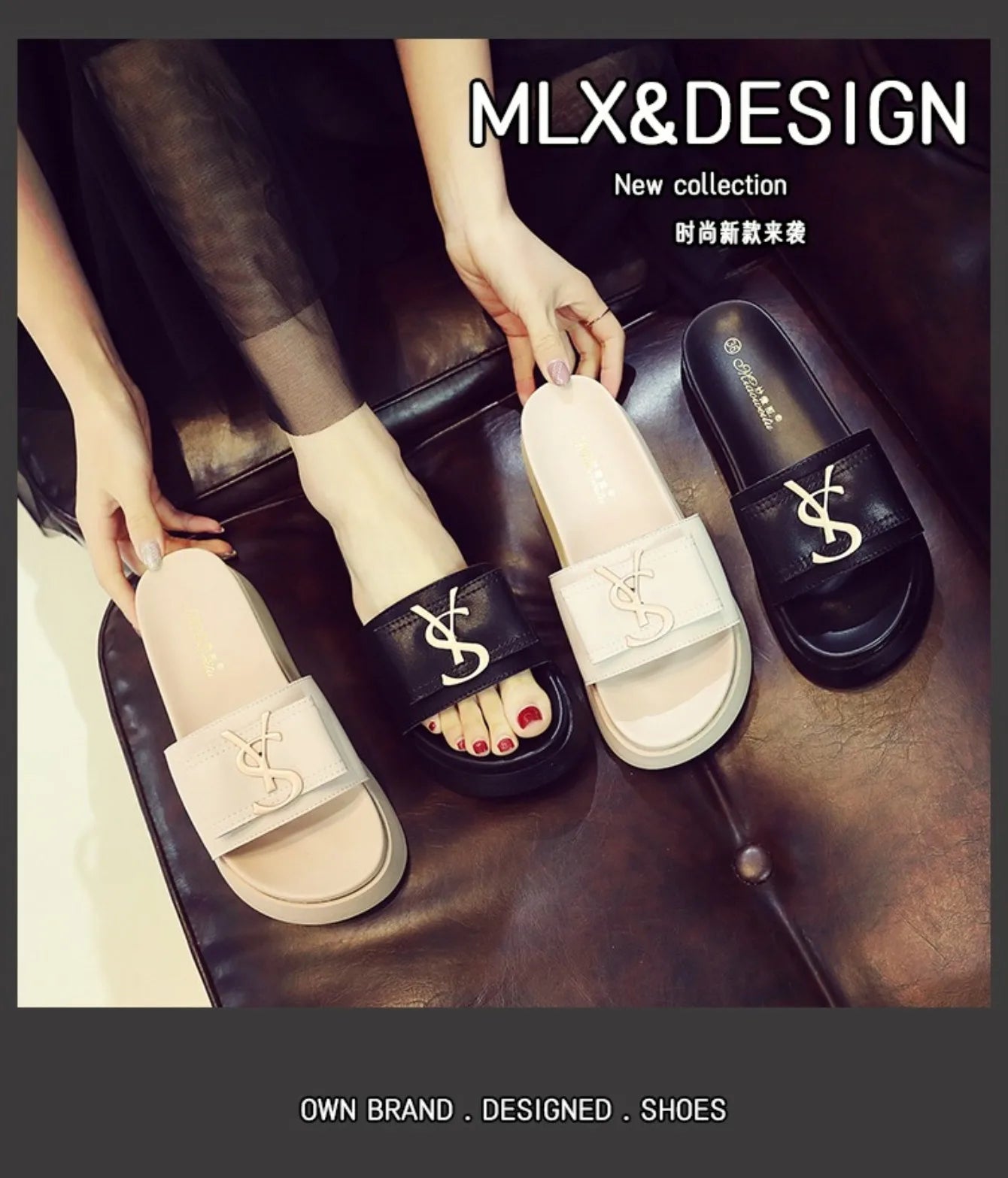 Women Slippers 2024 New Slides Luxury Designer Sandals Cross Sexy Beach High Heels Slides Women Casuals Platform Shoes for Women