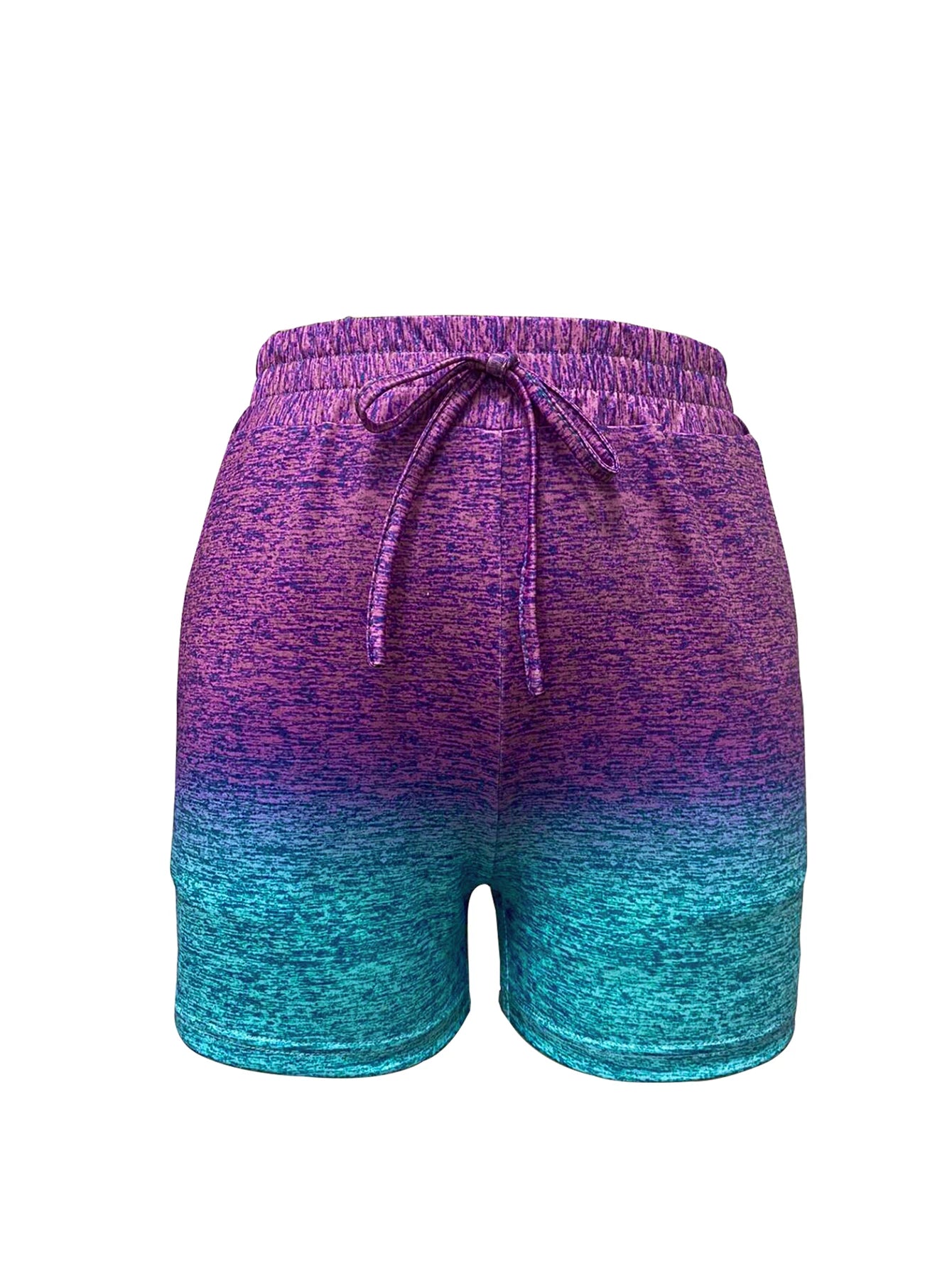 2084 Summer new European and American women's fashion trend sporty street sexy gradient color shorts