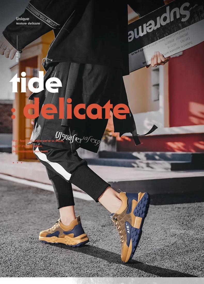 Hot Sale Men's Running Shoes High Quality Sneakers Fashion  Breathable Mens Vulcanized Shoes Outdoor Platform Men Casual Shoes