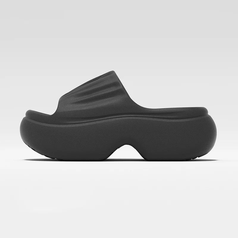 Thick Sole EVA Slippers for Women Fashion Home Platform Slippers for Summer Outwear Non Slip Elevated Sandals for Women