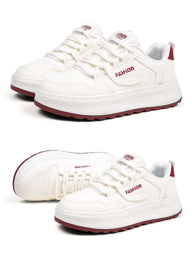 Comfortable Women's Sneakers 2026 New White Sneakers For Ladies Casual Shoes Women Fashion Flat Female Platform Shoes Woman