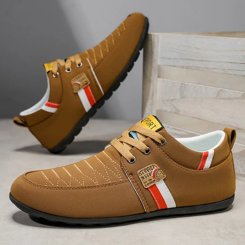 Men's Shoes New Style 2026 Spring and Autumn Flat Lightweight Sports Fashion Versatile Soft-Soled Casual Shoes Men's Simple Breathable Men's Shoes