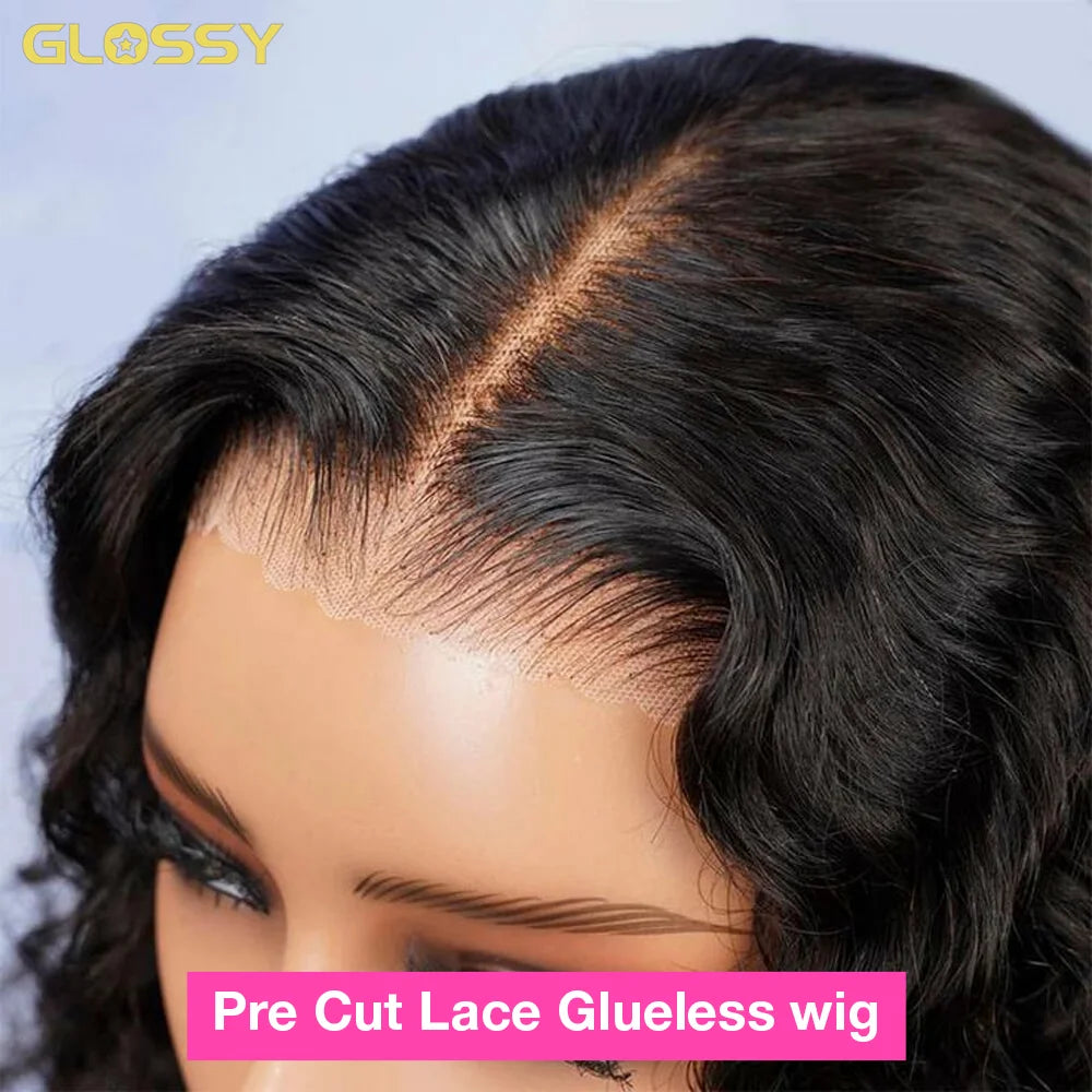 Deep Wave 13x6 HD Glueless Wear And Go Wigs 100% Human Hair For Women 250% Water Wave Curly Lace Front human hair Wig On Sale