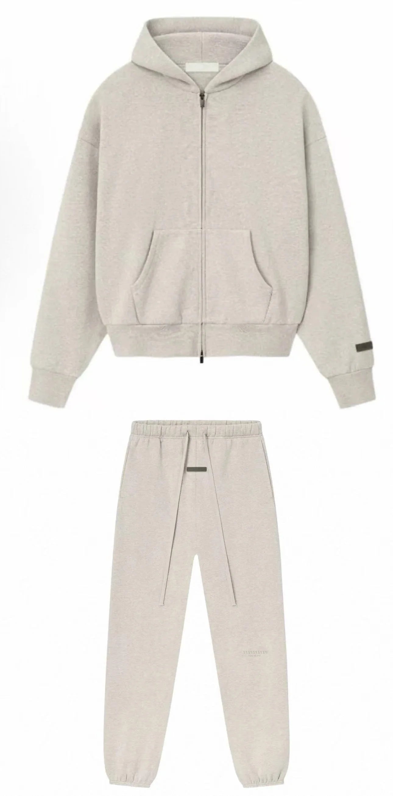 Season 9 Men's Oversized Hoodies Two-pieces Sets Brand Design Metallic Texture Silicone Letter Hoodie Couple Sports Tracksuits