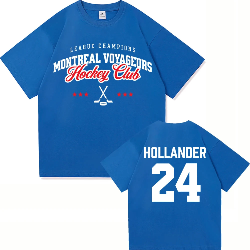 24 Hollander Montreal Voyageurs ClubT Shirt Fashion Men/Women TV Heated Rivalry Ilya Rozanov 81 T-Shirt High Quality Tees Shirts