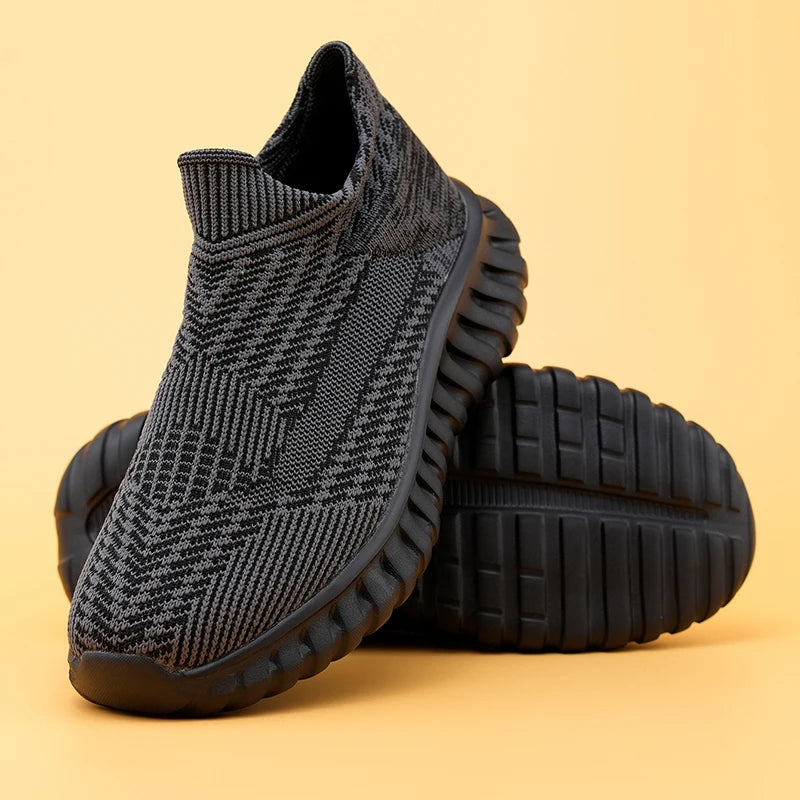 Men's Women Running Shoes Comfortable Slip on Sneakers Man Socks Shoes Lightweight Knit Breathable Casual Outdoors Sneakers
