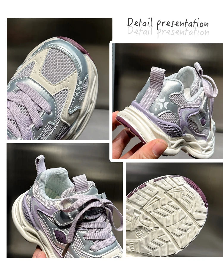 Kids Casual Shoes for Girls Boys 2025 New Non-slip Breathable Mesh Toddler Running Sneakers Fashion Versatile School Sport Shoes