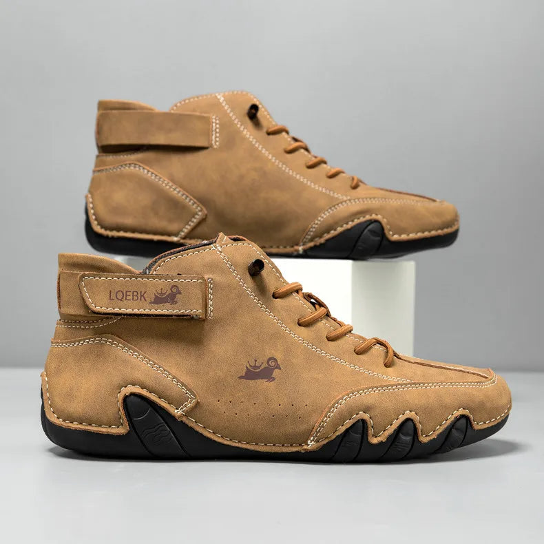 LDECK Leather Casual Shoes Sneakers for Men Fashion Outdoor Walking Loafers Shoes Comfortable Footwear Luxury Man Boots 2025 New