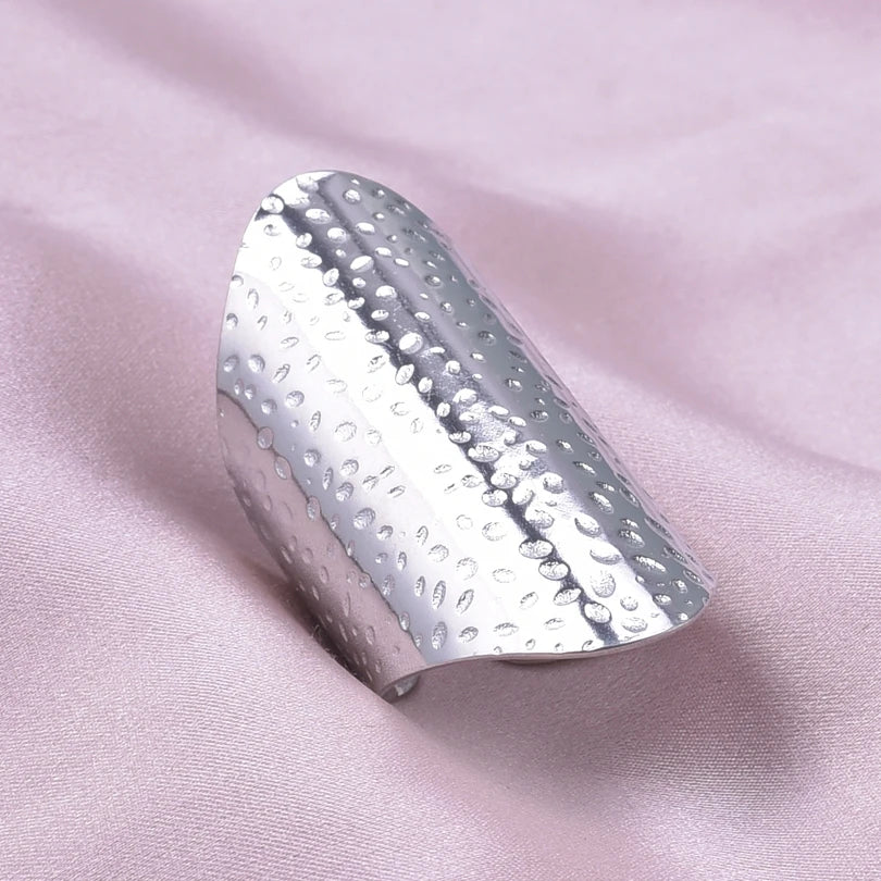 1/2/3pcs Mix Color Chunky Wide Ring Open Stainless Steel Rings For Women Men Accessories Irregular Surface Kpop Fashion Jewelry