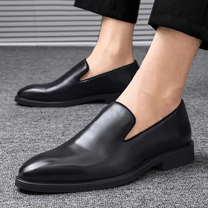 Size 38-48 Classic Le Fu Shoes for Men Casual Business Comfort Fashion Brand Shoes Men British Gentleman Social Shoes Men