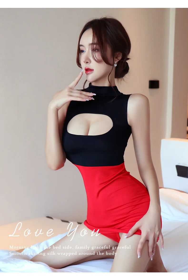 Dress Deep V busty tight hugging skirt secretary uniform seductive women's dress dresses in offers elegant womens party dresses