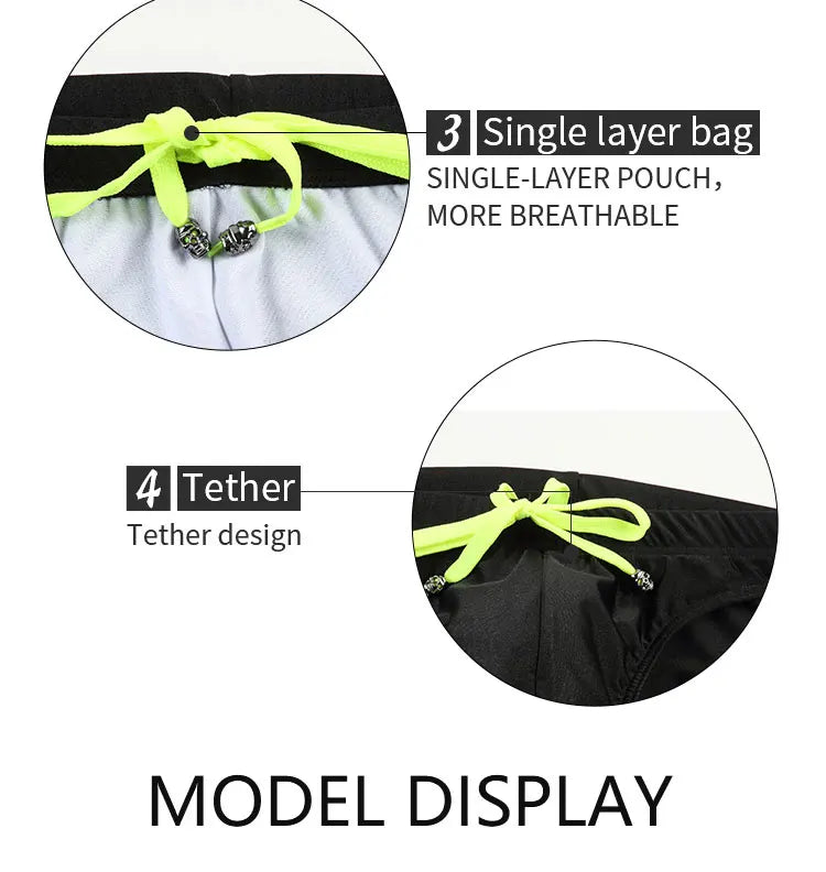 Sexy Bikini Swimwear Men Swim Briefs Swimsuit Swimming Beach Surfing Water Sport Wear Beachwear Bathing Shorts