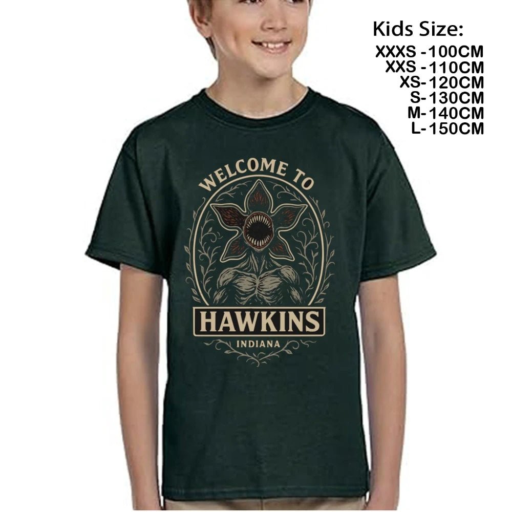 WILL Hawkins Demogorgon Shirt Funny for Boys T-Shirt Kids Tops Y2k Saying Tees