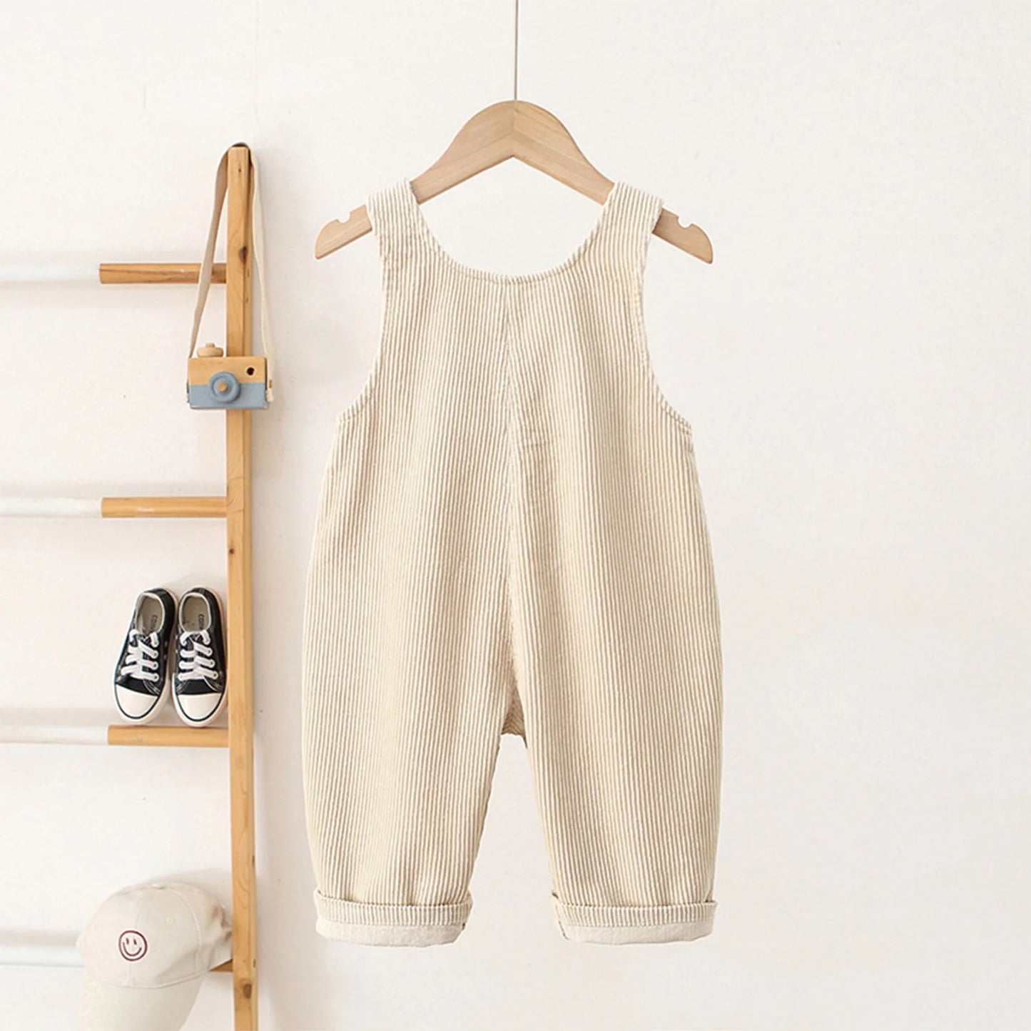 Kids Fashion Casual Rompers Corduroy Suspender Pants Sleeveless Overalls Daily School Home Birthday Party Photography Costume