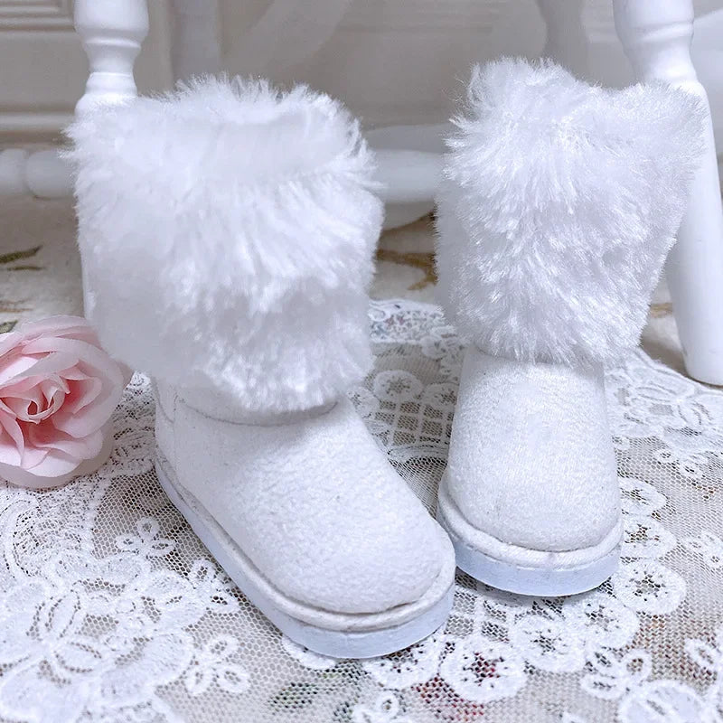 Fashion 60cm Doll Shoes Boots 1/3 Bjd Doll Shoes 7.5cm Foot Wear Simulation Shoes Toy Doll Accessories