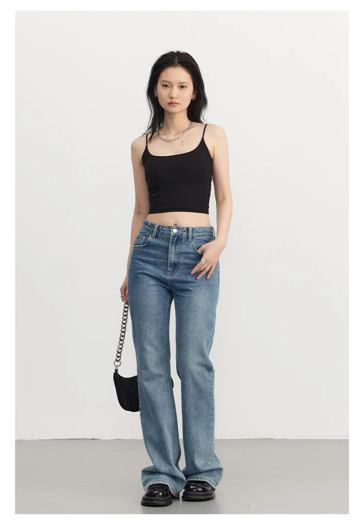 CHIC VEN Women's Tanks New Loose Short Camis Sleeveless Solid Crop Top Woman Clothing Spring Summer 2023